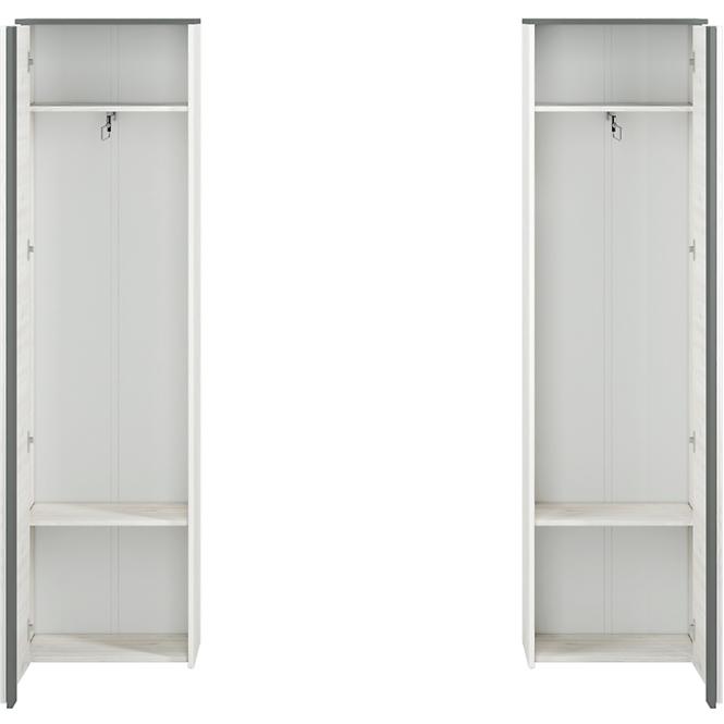 Schrank 198x54 Dvojpolicova Hyga Kiefer Schneebedeckt