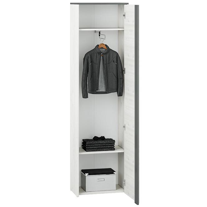 Schrank 198x54 Dvojpolicova Hyga Kiefer Schneebedeckt