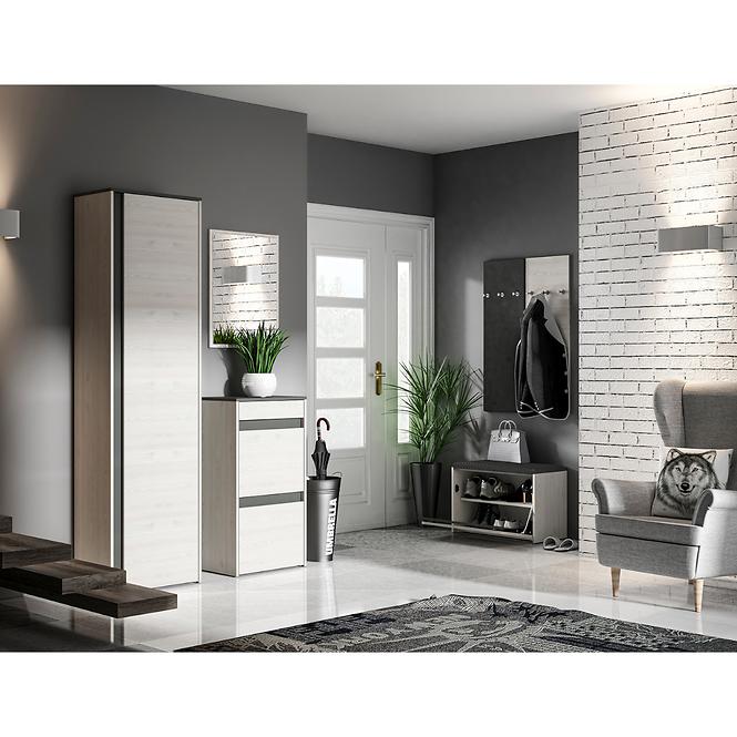Garderobenpaneel 102x34 Hyga08 Kiefe Schneebedeckt 