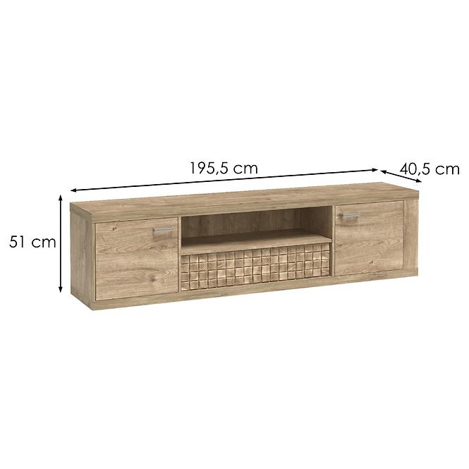 Tv Tisch Natural 195cm Ribbeck