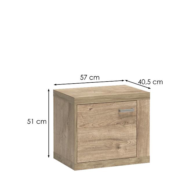 Nachttisch Natural 57cm Kratka Ribbeck