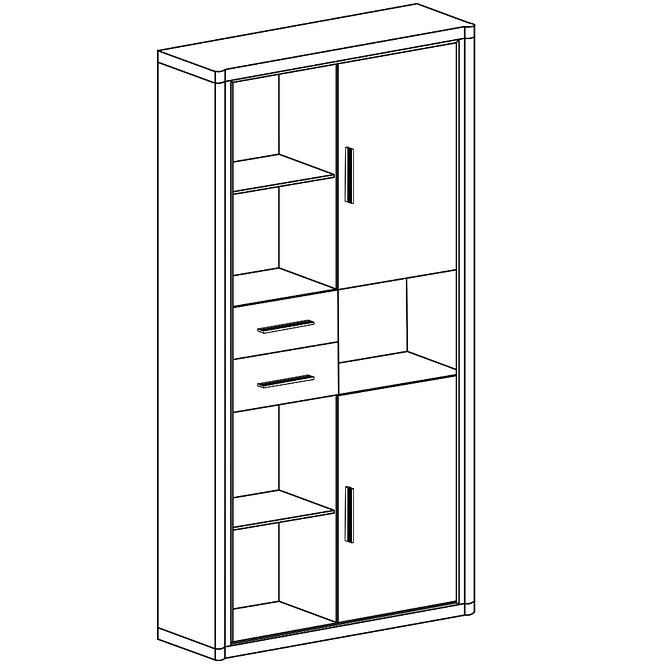 Schrank Dallas 97cm Eiche Trüffel