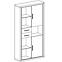 Schrank Dallas 97cm Eiche Trüffel,3