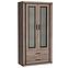 Vitrine Dallas 97cm Eiche Trüffel