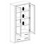 Vitrine Dallas 97cm Eiche Trüffel,4