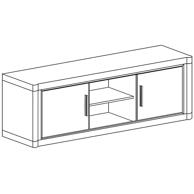 Tv Tisch Dallas 137cm Eiche Trüffel