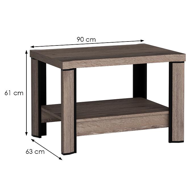 Couchtisch Dallas 90cm Eiche Trüffel