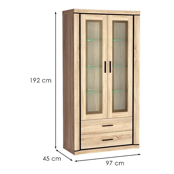 Vitrine Dallas D17 Eiche Sonoma