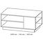 Couchtisch Arco 100cm Eiche Artisan/ Grau,2