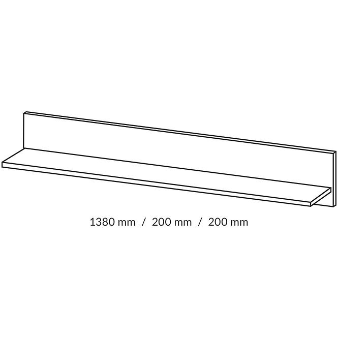 Regal Arco 138cm Eiche Grandson,2