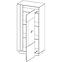 Vitrine Arco 72cm Eiche Artisan/Grau,3