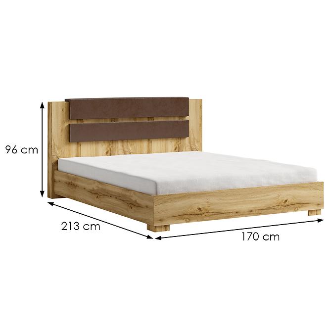 Bett Miro 160cm Eiche Wotan