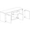 Kommode Lille 219cm Eiche Wellington,3