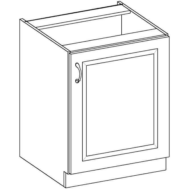 Küchenzeile Stilo Bílá Mat/Artisan 60d 1f Bb
