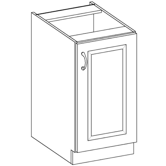 Küchenzeile Stilo Weiß Mat/Artisan 40dl 1f Bb