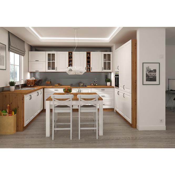 Küchenzeile Stilo Weiß Mat/Artisan 60g-90 1f