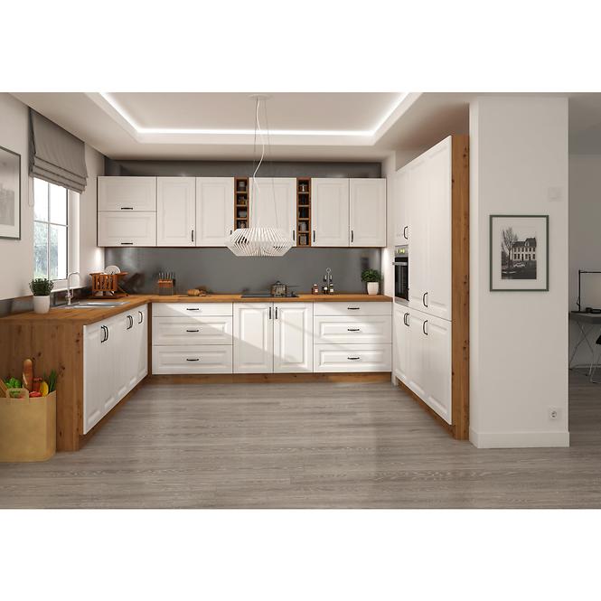 Küchenzeile Stilo Weiß Mat/Artisan 60dks-210 3s 1f