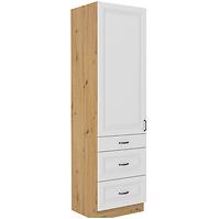 Küchenzeile Stilo Weiß Mat/Artisan 60dks-210 3s 1f