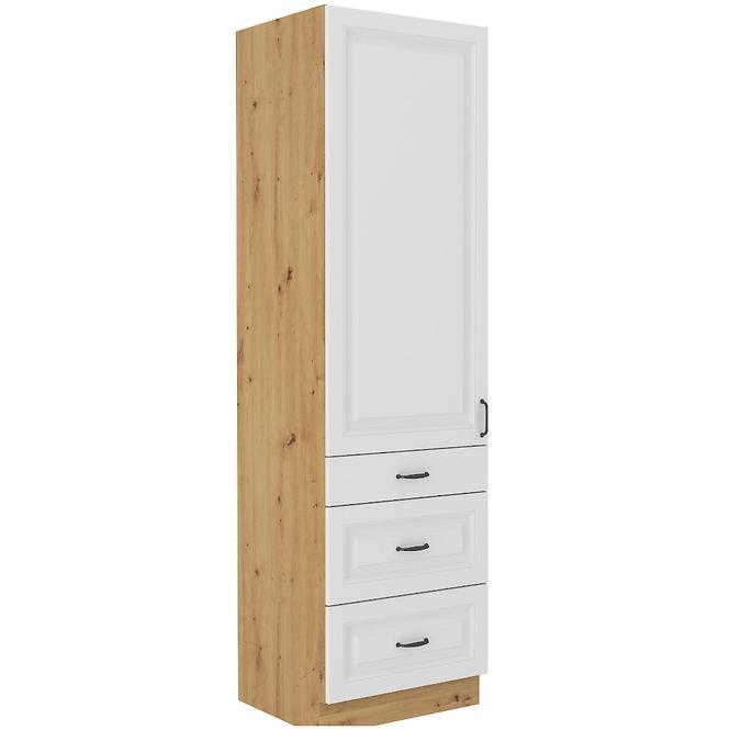 Küchenzeile Stilo Weiß Mat/Artisan 60dks-210 3s 1f