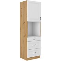 Küchenzeile Stilo Weiß Mat/Artisan 60dps-210 3s 1f