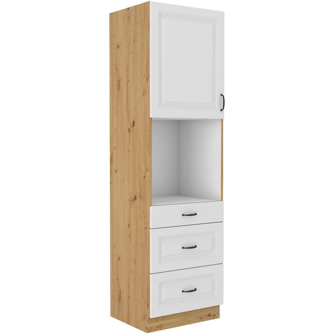 Küchenzeile Stilo Weiß Mat/Artisan 60dps-210 3s 1f