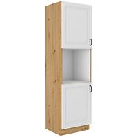 Küchenzeile Stilo Weiß Mat/Artisan 60dp-210 2f