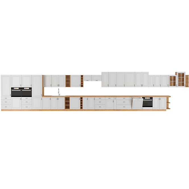 Küchenzeile Stilo Weiß Mat/Artisan 60dp-210 2f