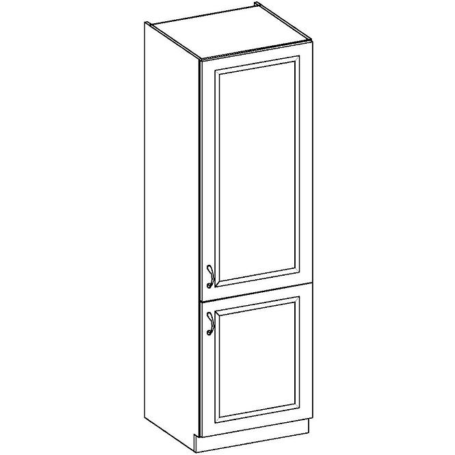 Küchenzeile Stilo Weiß Mat/Artisan 60lo-210 2f