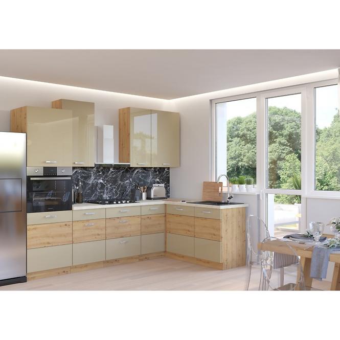 Küchenzeile Artisan Cappuccino 60lo-210 2f