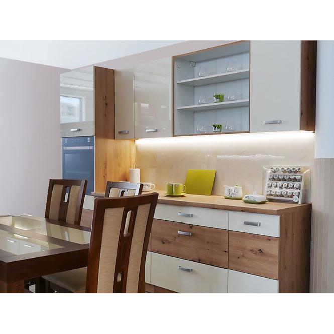 Küchenzeile Artisan Creme 60lo-210 2f