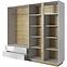 Schrank Arco L 220cm Eiche Grandson/Weiß Glanz,2