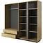 Schrank Arco L 220cm Eiche Artisan/Grafit,2