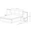 Bett Arco 160cm Mit Behälter Eiche Artisan/Grafit,3
