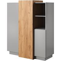Kommode 3D 160cm Grau Platin/Eiche Craft Golden