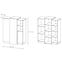 Kommode 3D 160cm Grau Platin/Eiche Craft Golden,2