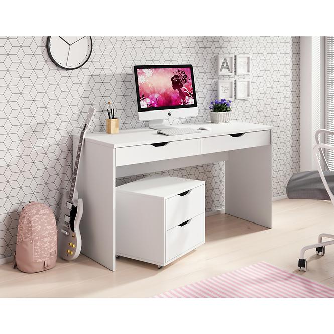 Schreibtisch Mati 139cm Weiß
