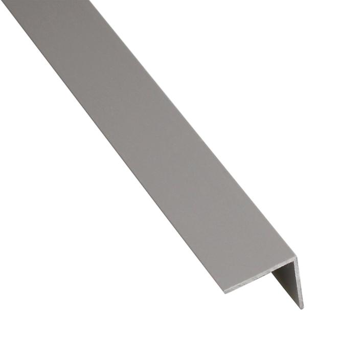 Eckprofil Selbstklebender PVC Grau Matt 19,5x19,5x1,5x2600