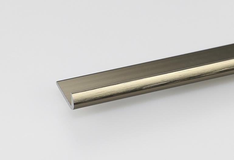 Profil Endung Aluminium Gebürstetes Titan  18x100