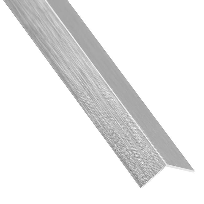 Eckprofil Selbstklebend  Luminium Elox Gebürstet 19,5x19,5x1,5x1000
