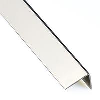 Eckprofil Selbstklebend PVC Inox Matt 19,5x19,5x1,5x1000