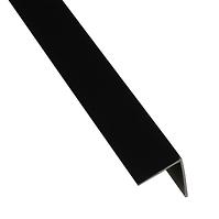 Eckprofil Selbstklebend  PVC Schwarz Matt 19,5x19,5x1,5x1000