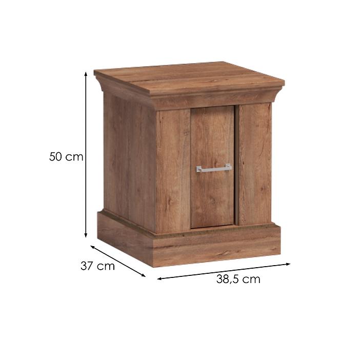 Nachttisch Antica 38cm Esche Helle