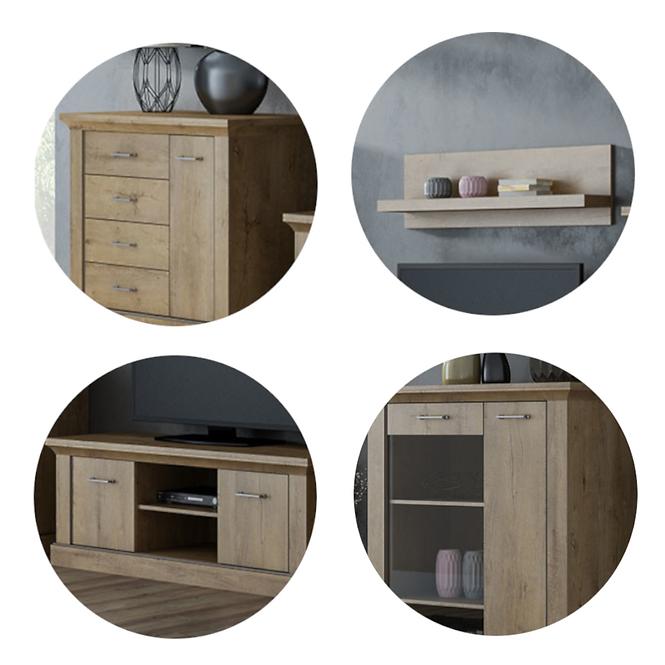 Tv Tisch Antica 162cm Craft Golden