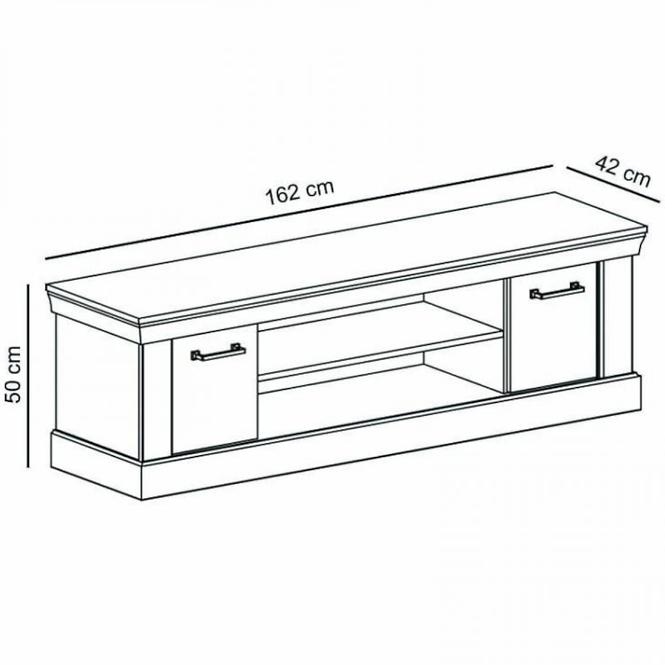 Tv Tisch Antica 162cm Craft Golden