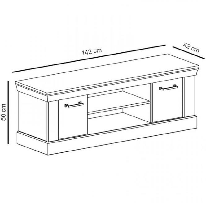 Tv Tisch Antica 142cm Craft Golden