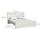 Bett Indianapolis 160cm + Stel. Craft Weiß,3