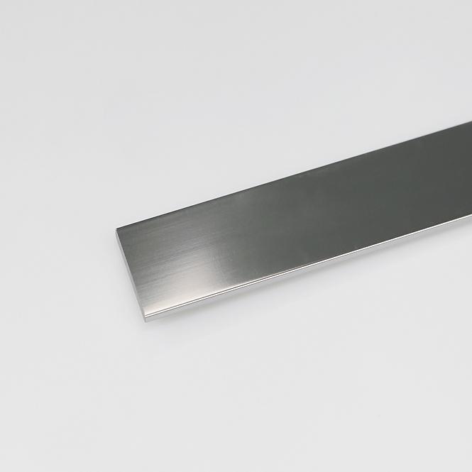 Profil Flach Aluminium Chrom 15x1000