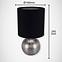 Lampe Perlo E14 stříbrný/černá 03290 LB,3