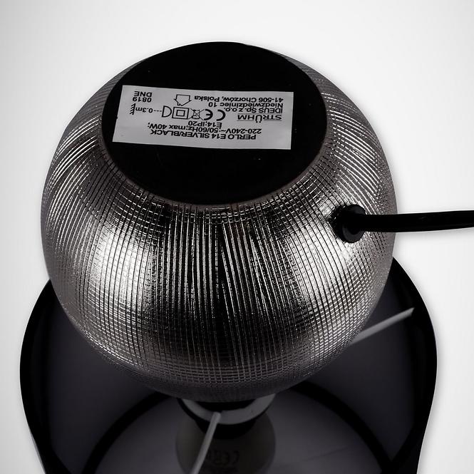 Lampe Perlo E14 stříbrný/černá 03290 LB,7