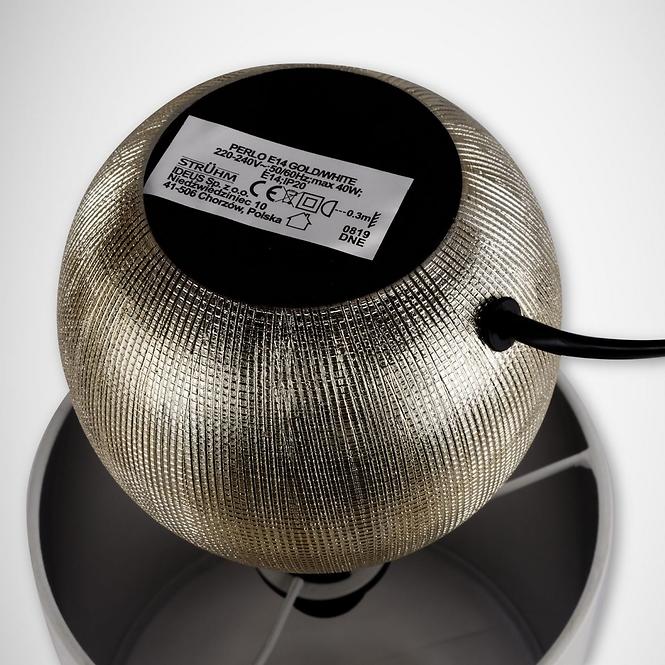 Lampe Perlo E14 gold/bílý 03291 LB,7